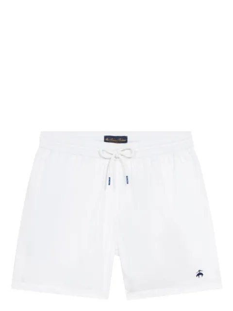 Brooks Brothers logo-embroidered swim shorts