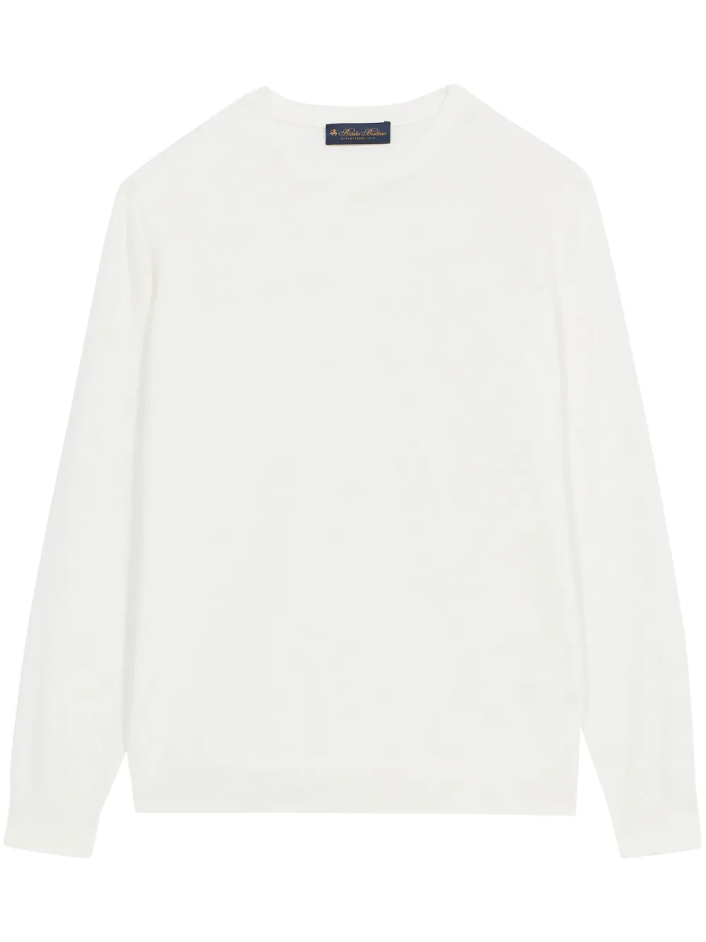 Brooks Brothers Trui met ronde hals Wit