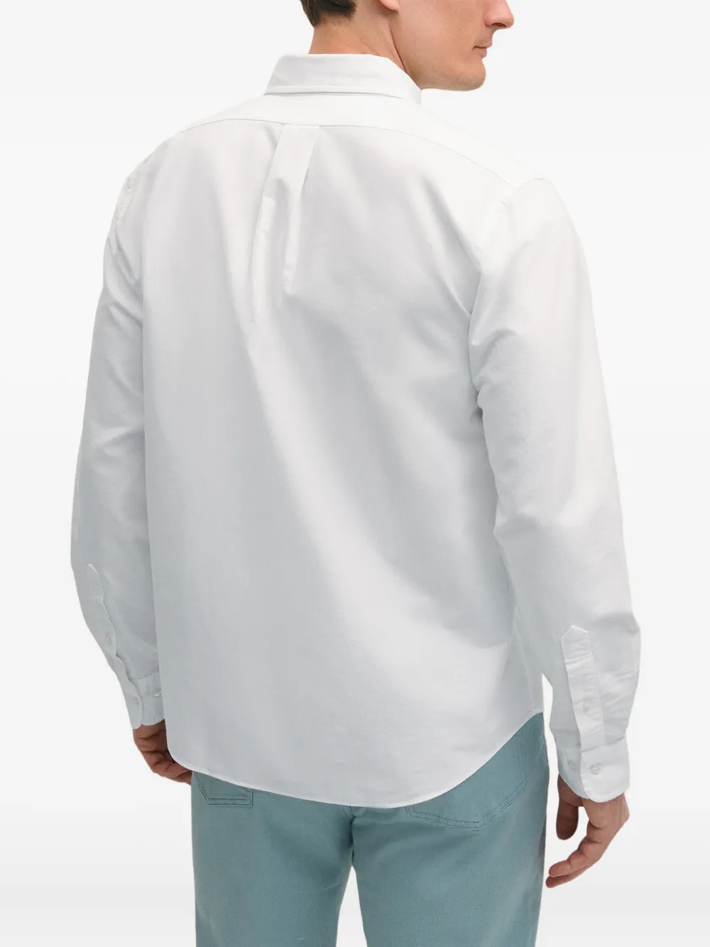 Brooks Brothers Overhemd met zak en knoop Wit