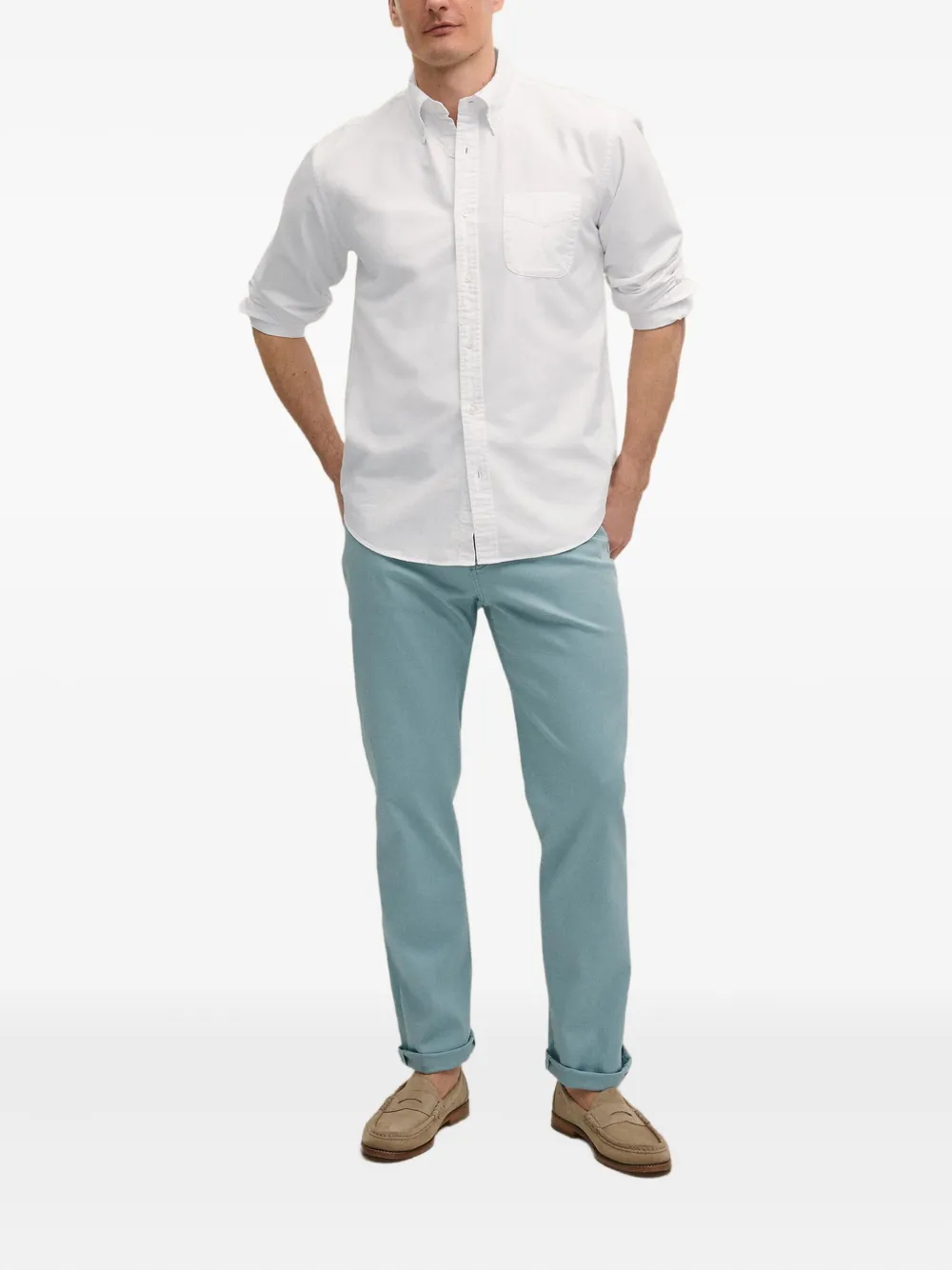 Brooks Brothers pocket button shirt - Wit