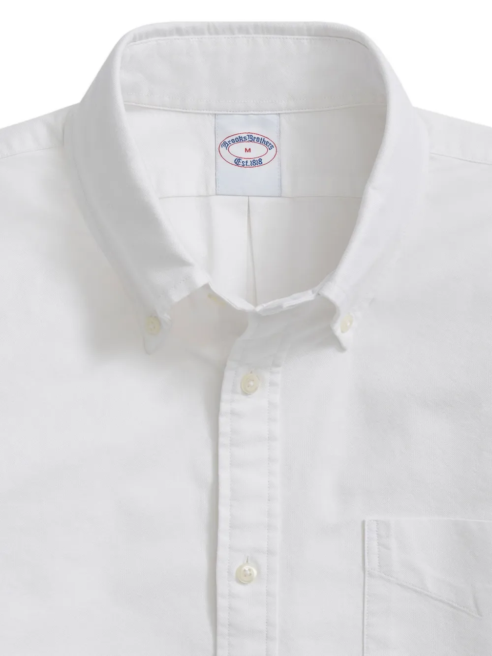 Brooks Brothers Overhemd met zak en knoop Wit