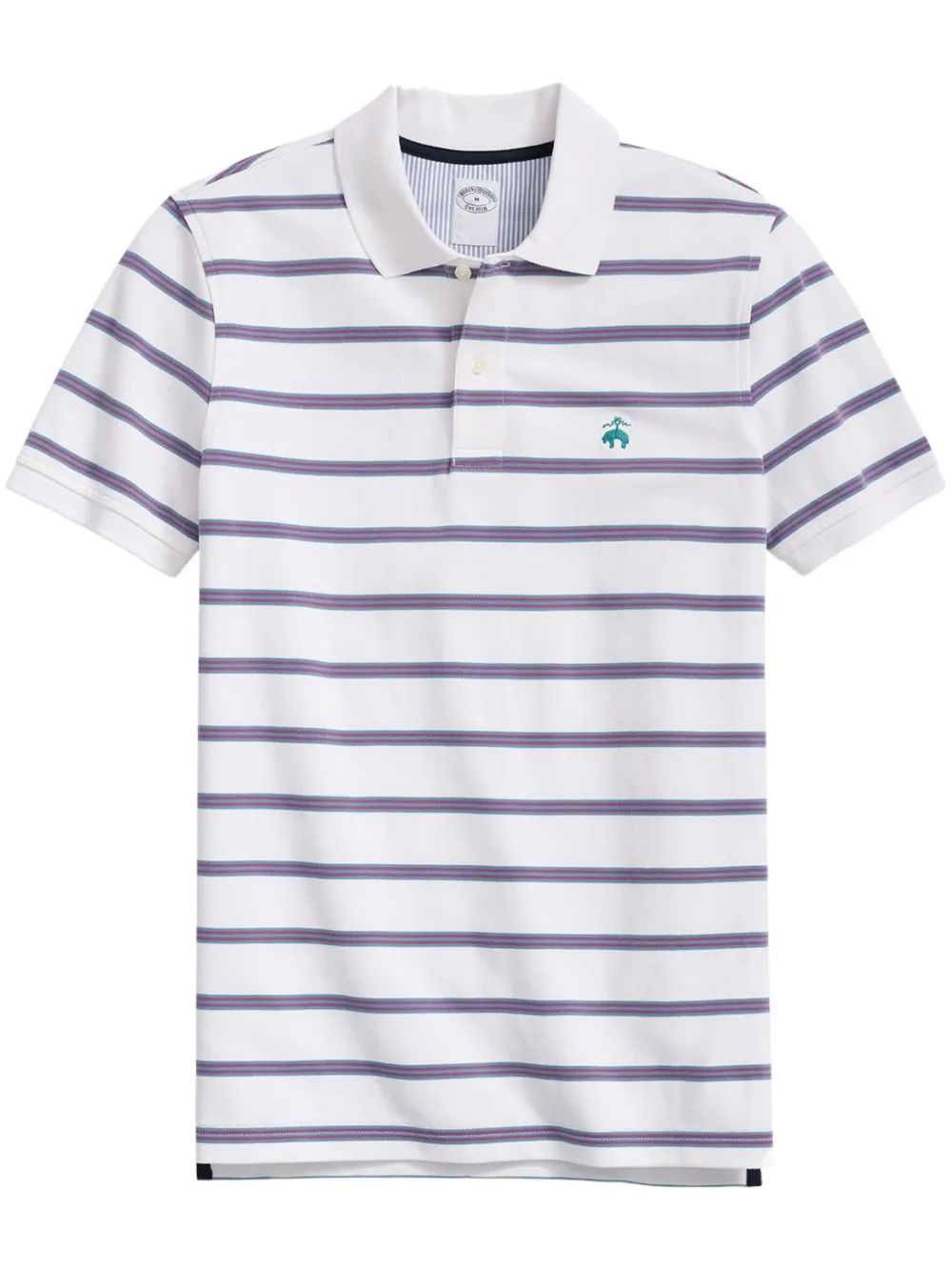 Brooks Brothers Polo con ricamo - Bianco