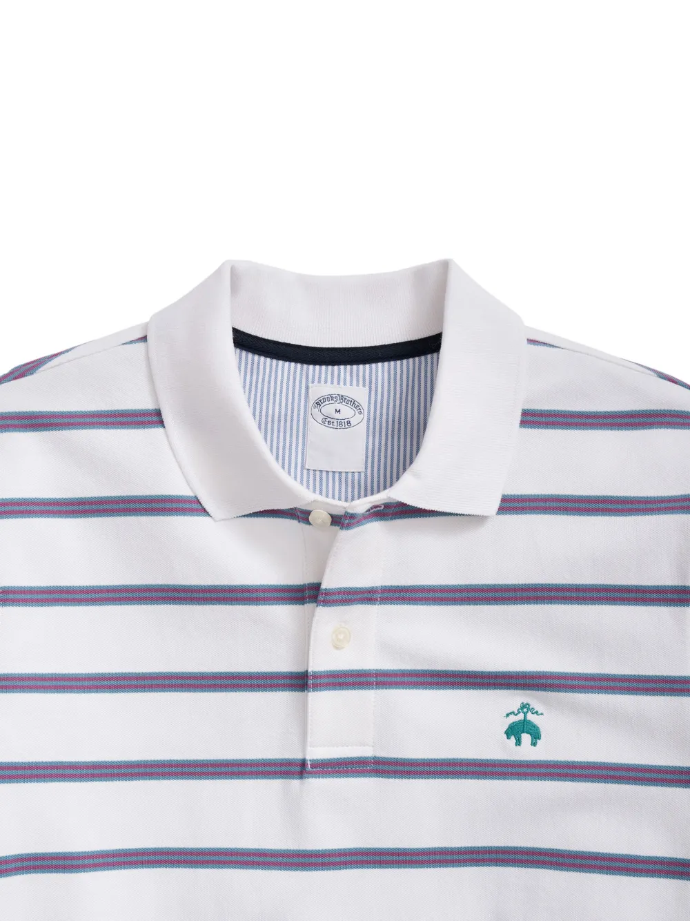 Brooks Brothers Poloshirt met borduurwerk - Wit