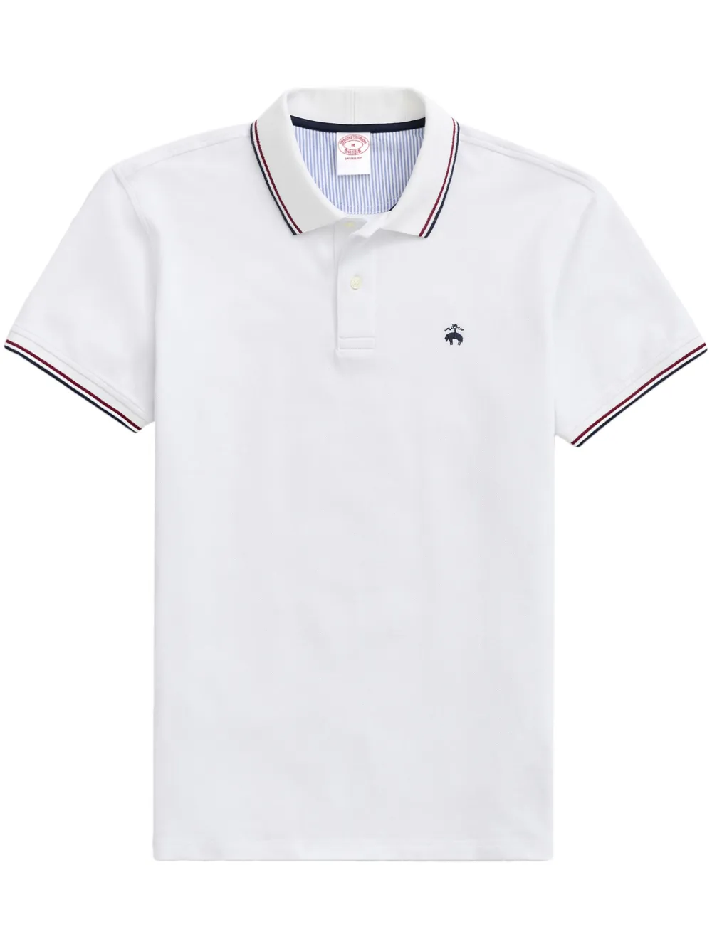 Brooks Brothers Polo con ricamo - Bianco