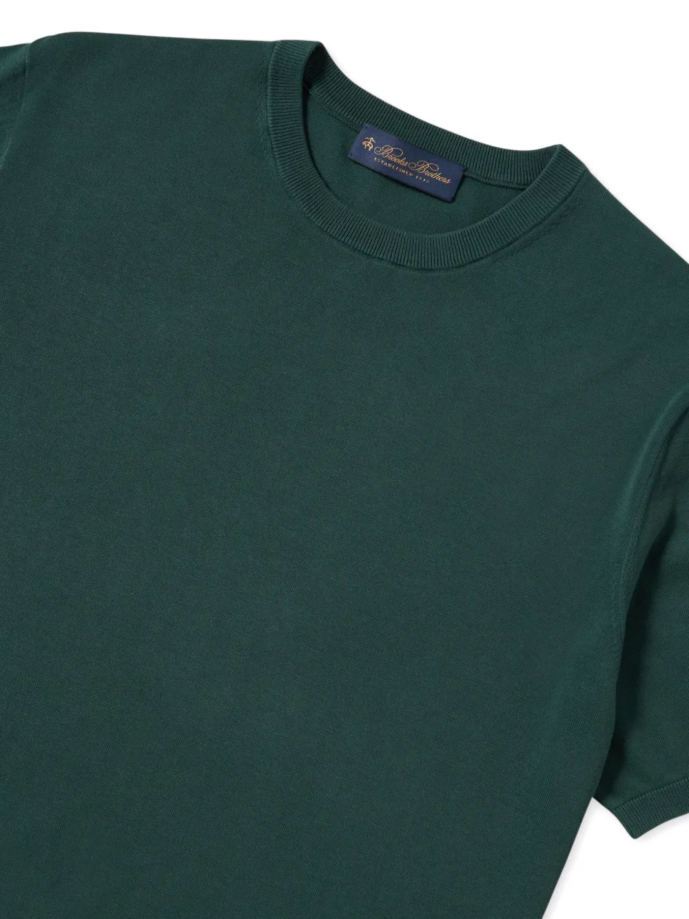 Brooks Brothers T-shirt met ronde hals - Groen