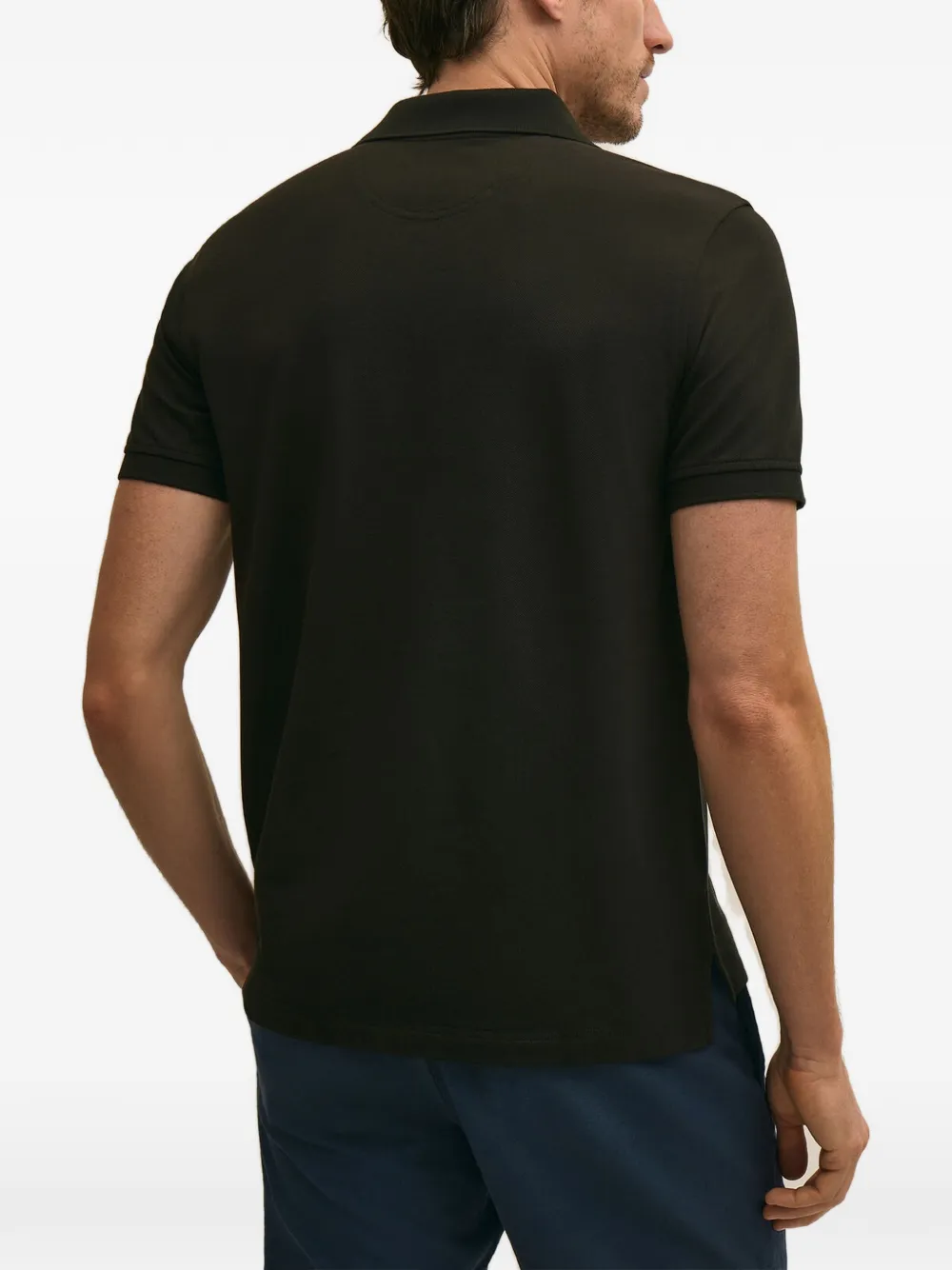 Brooks Brothers Poloshirt met geborduurd logo Zwart