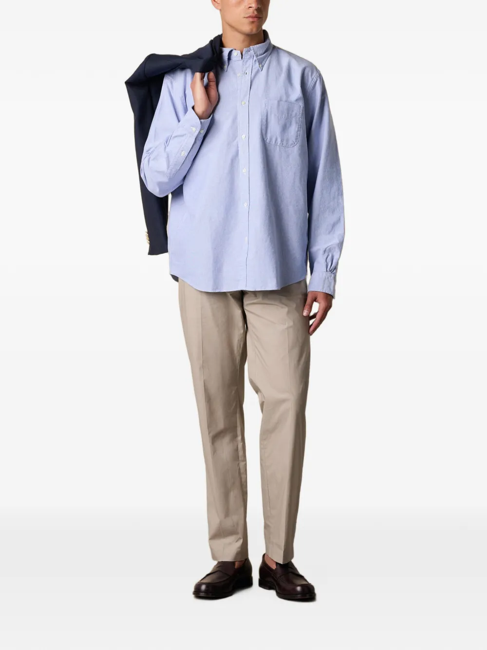 Brooks Brothers Katoenen overhemd Blauw
