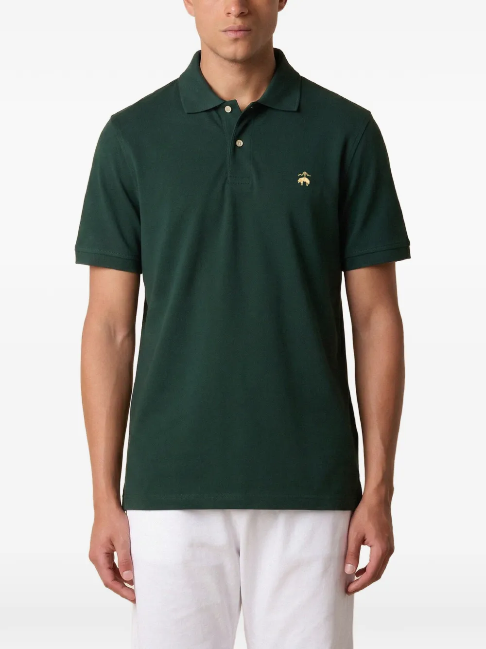 Brooks Brothers Poloshirt met borduurwerk Groen