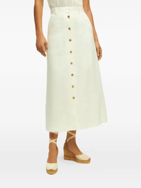 Brooks Brothers falda midi con botones