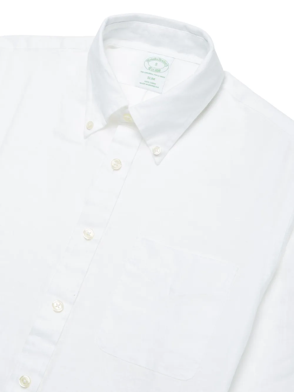 Brooks Brothers Linnen overhemd - Wit