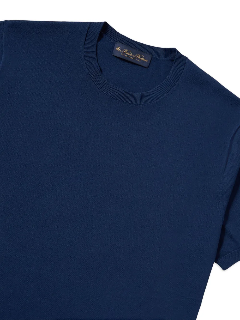 Brooks Brothers T-shirt met ronde hals - Blauw