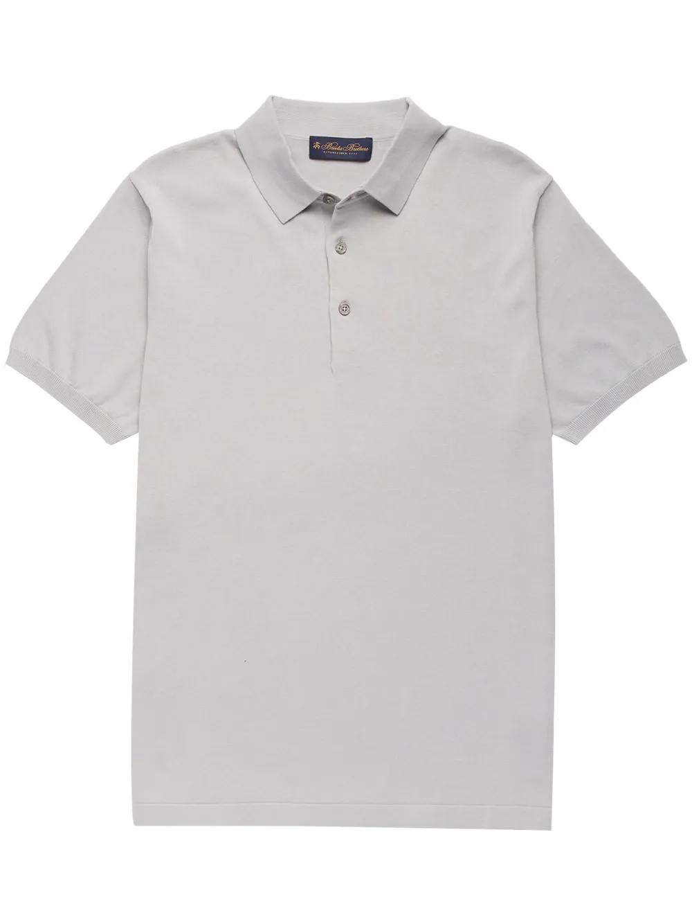 Brooks Brothers Polo con ricamo logo - Grigio