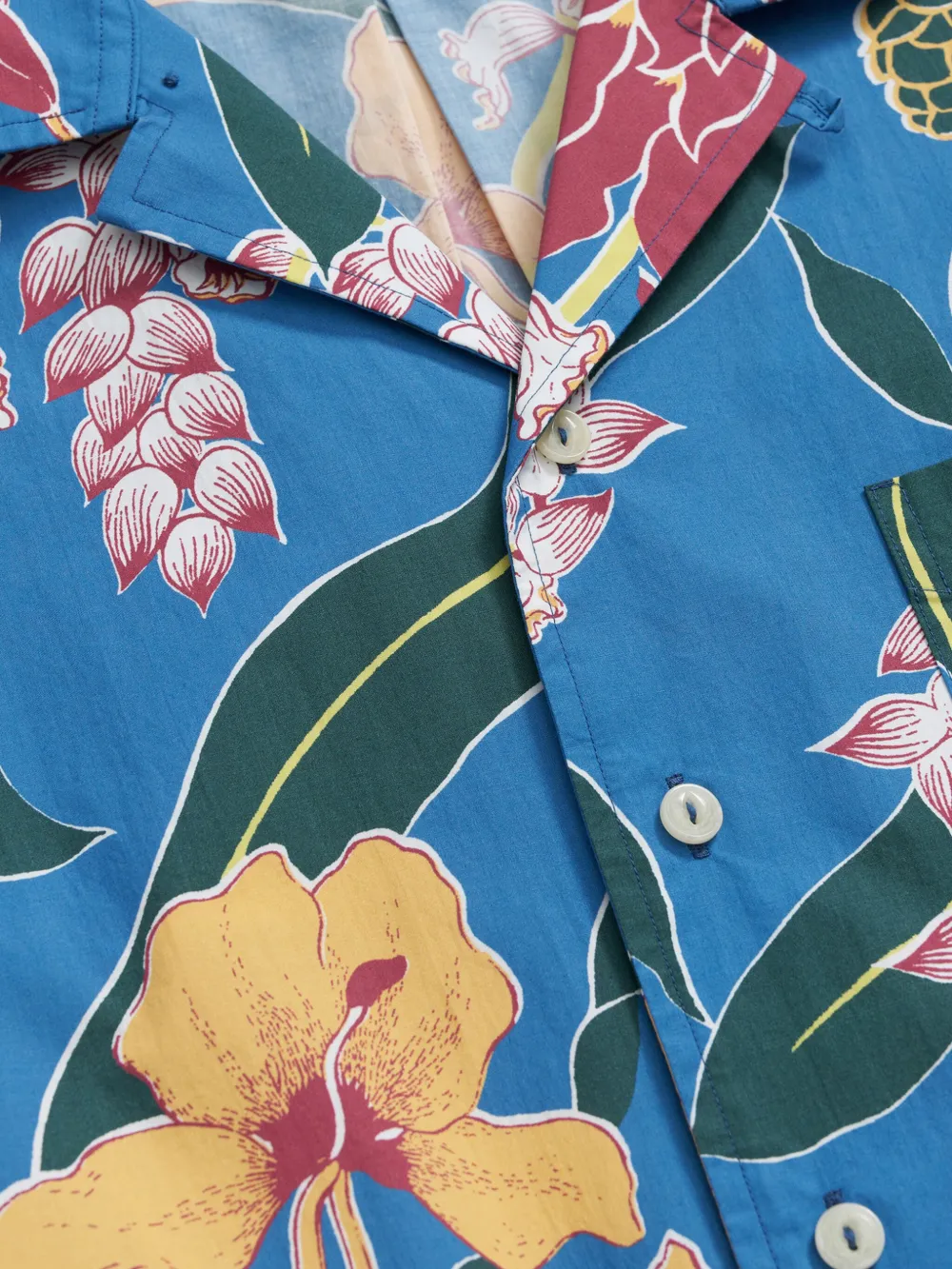 Brooks Brothers Overhemd met bloemenprint - Blauw