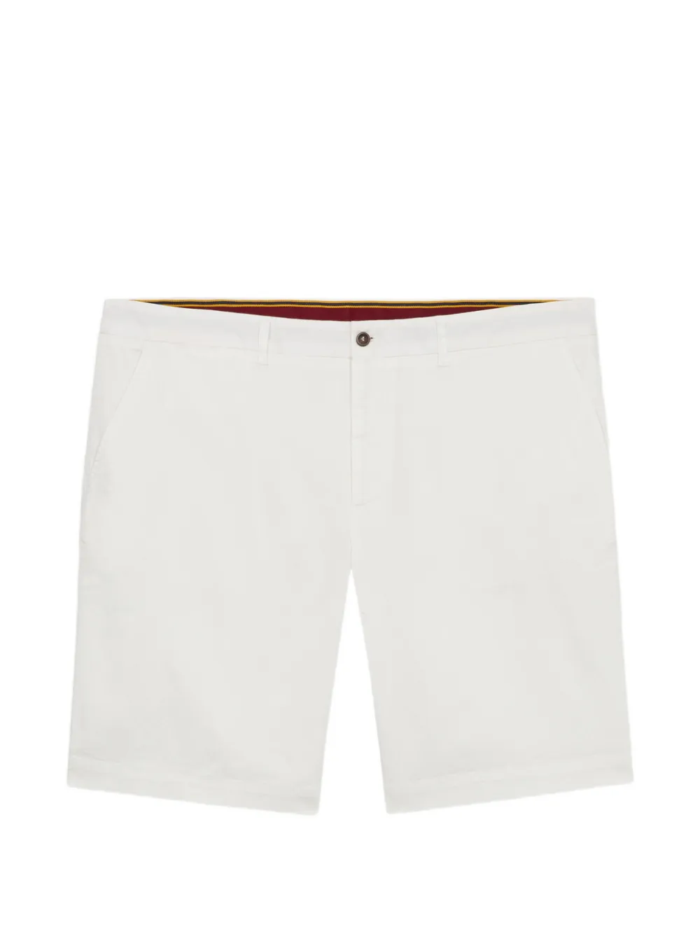 Brooks Brothers short chino droit - Blanc Brooks Brothers short chino droit - Blanc
