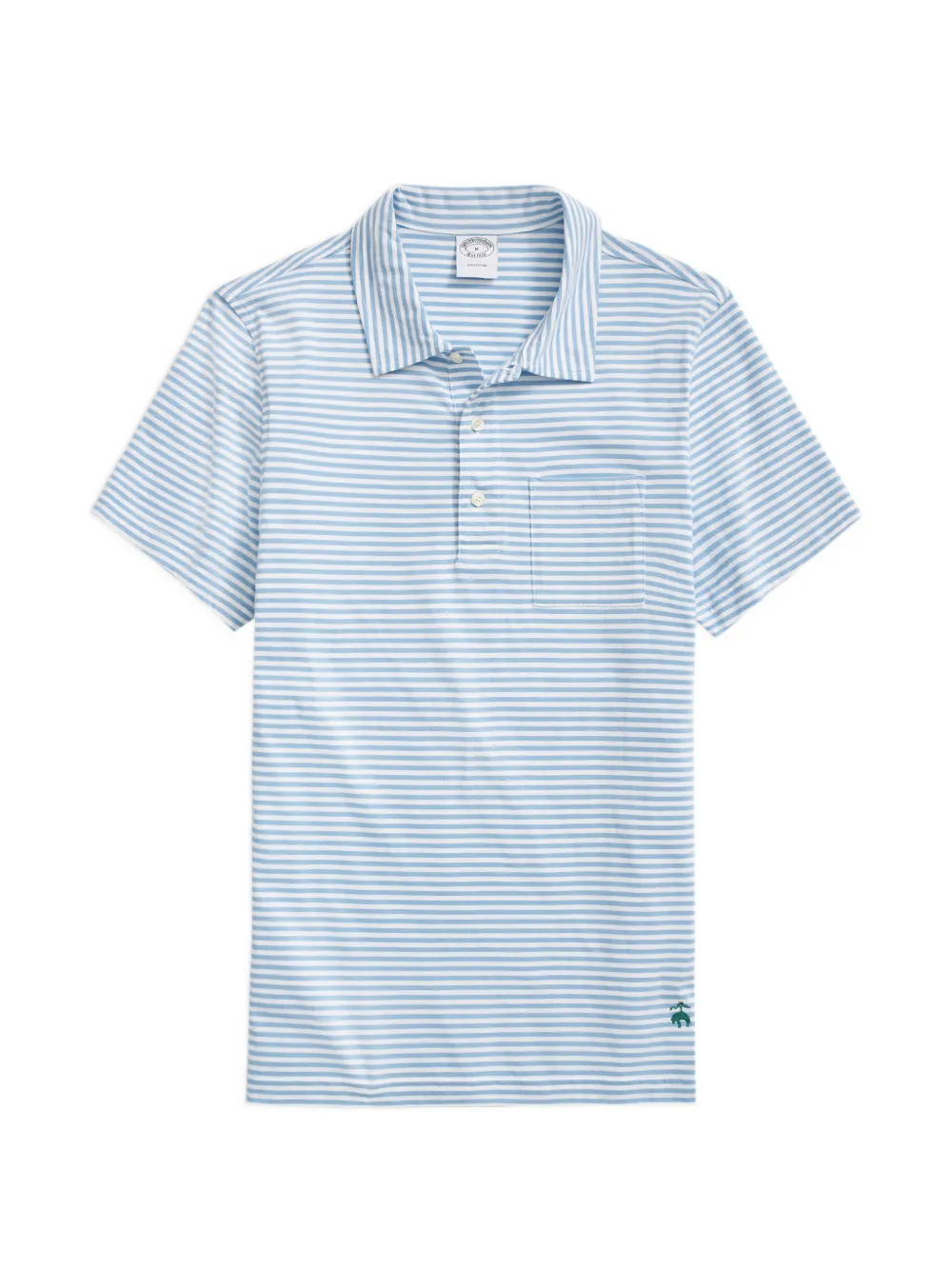 Brooks Brothers striped-pattern polo shirt - Blu
