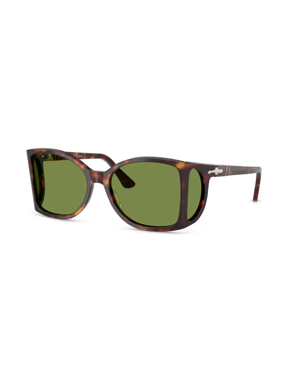 Persol Zonnebril met geometrisch montuur - Bruin