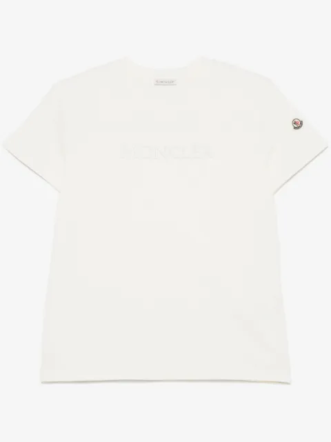 Moncler playera manga corta con logo bordado