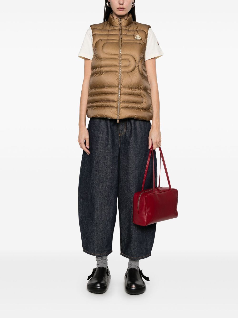 Moncler Xihu gilet - Bruin