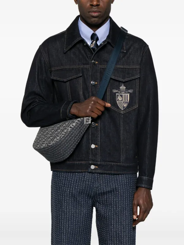 FENDI Small Melon Messenger Bag | Grey | FARFETCH JO