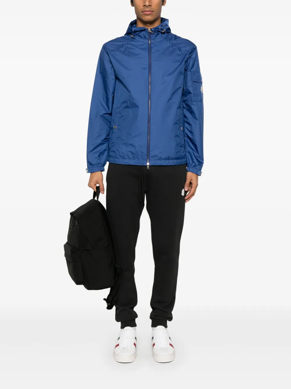 Moncler Eiache jack met capuchon - Blauw