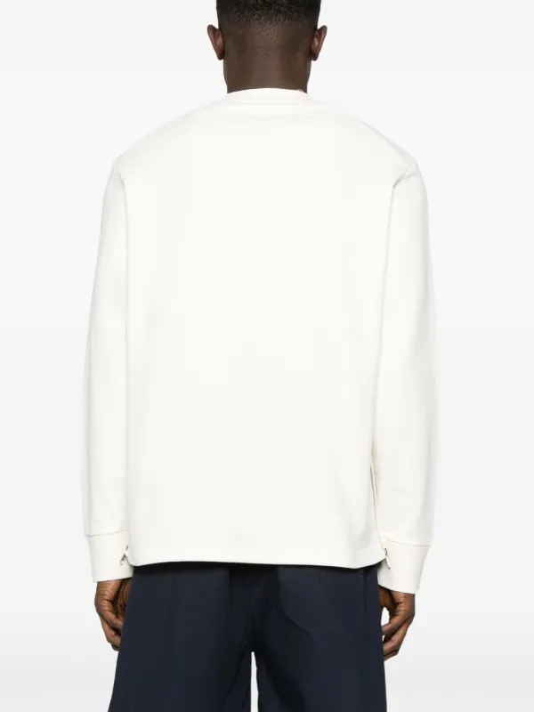 Moncler logo-patch Sweatshirt | Neutrals | FARFETCH