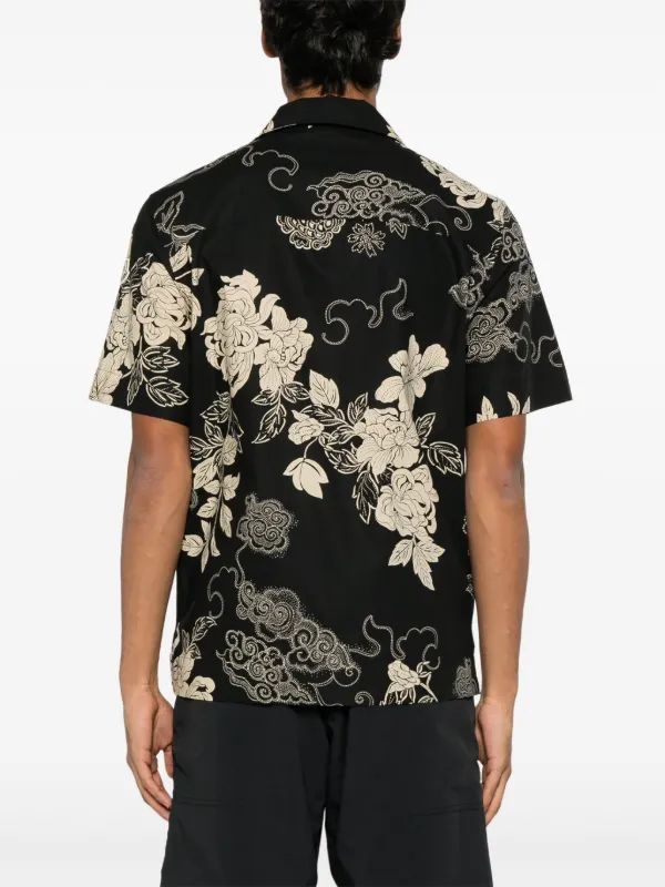 Moncler floral-print Shirt | Black | FARFETCH