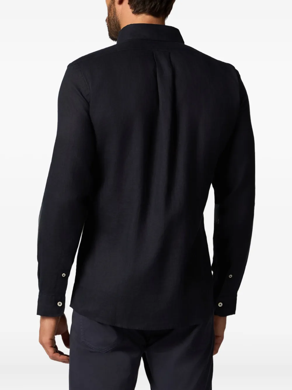 Brooks Brothers Linnen overhemd Zwart
