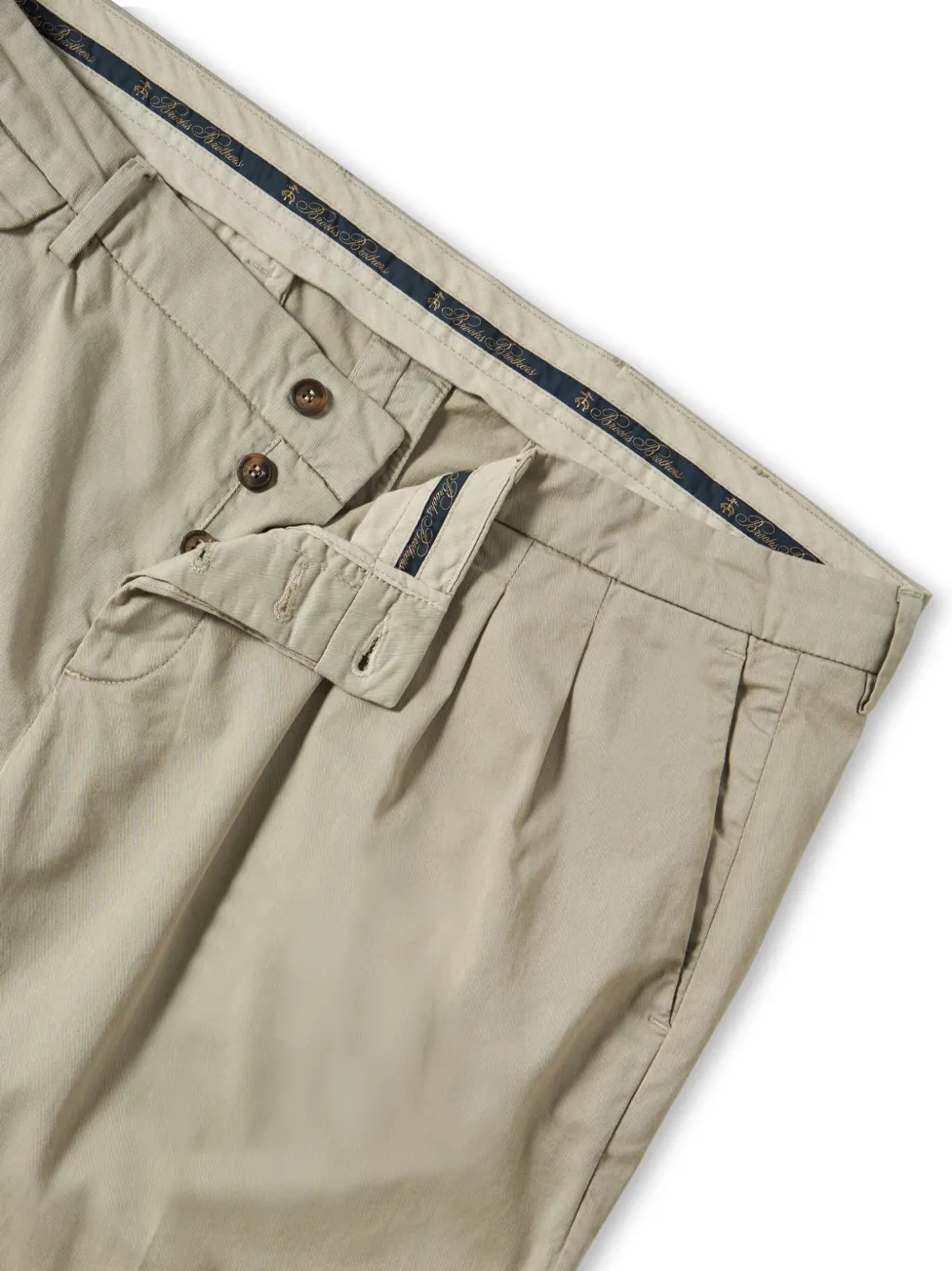Brooks Brothers Geplooide broek - Beige