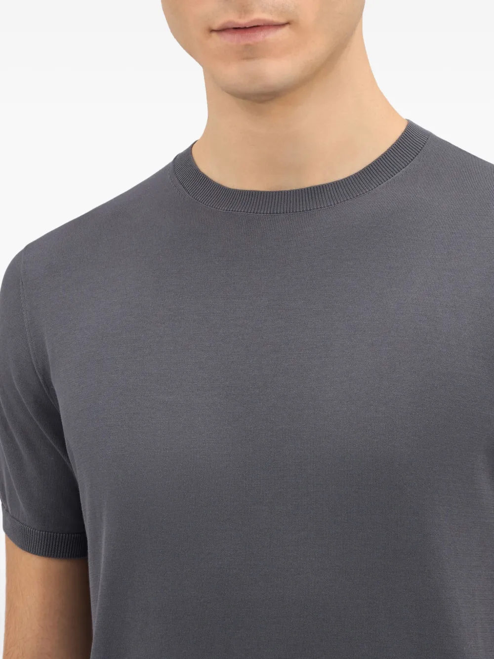 Brooks Brothers T-shirt met ronde hals Grijs