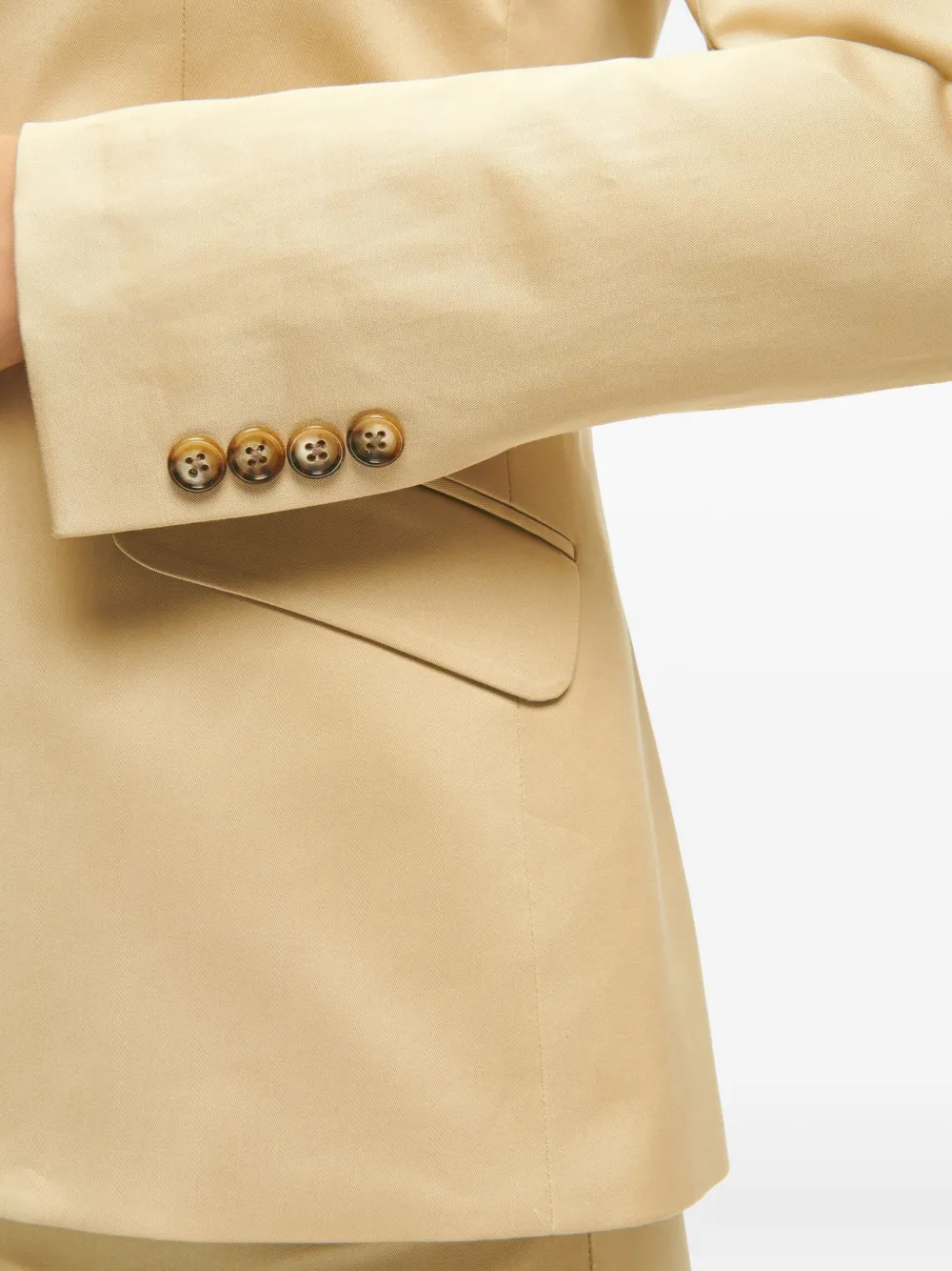  Brooks Brothers Buttoned Flap-pocket Blazer - Neutrals 