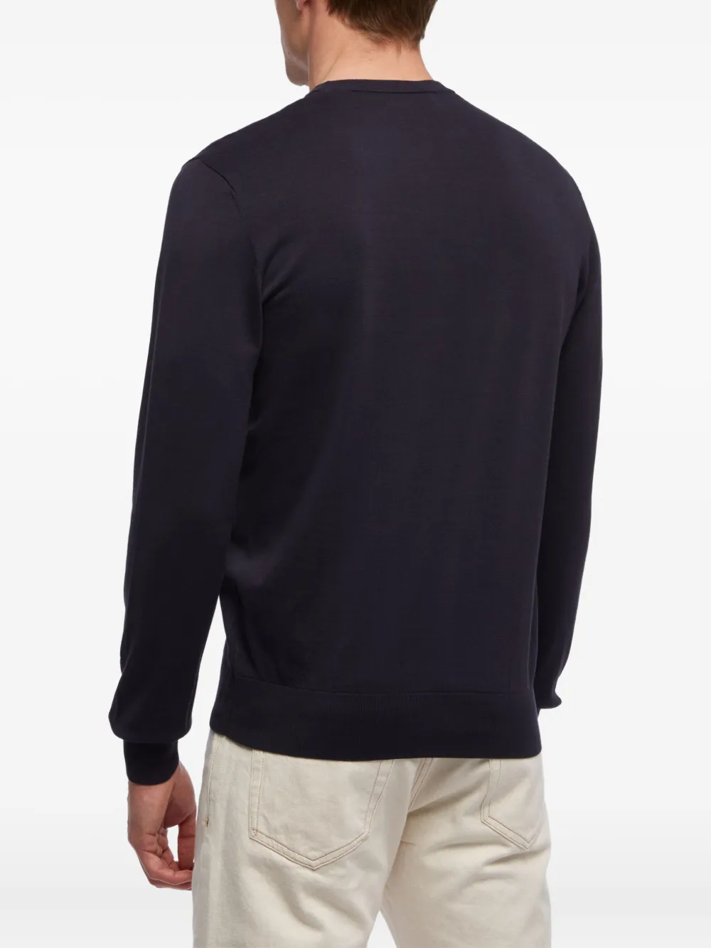 Brooks Brothers Trui met ronde hals van merinowol Blauw