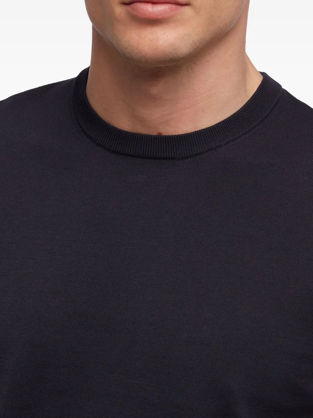 Brooks Brothers Trui met ronde hals van merinowol Blauw