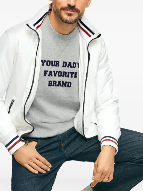 Brooks Brothers stripe-trim hooded jacket