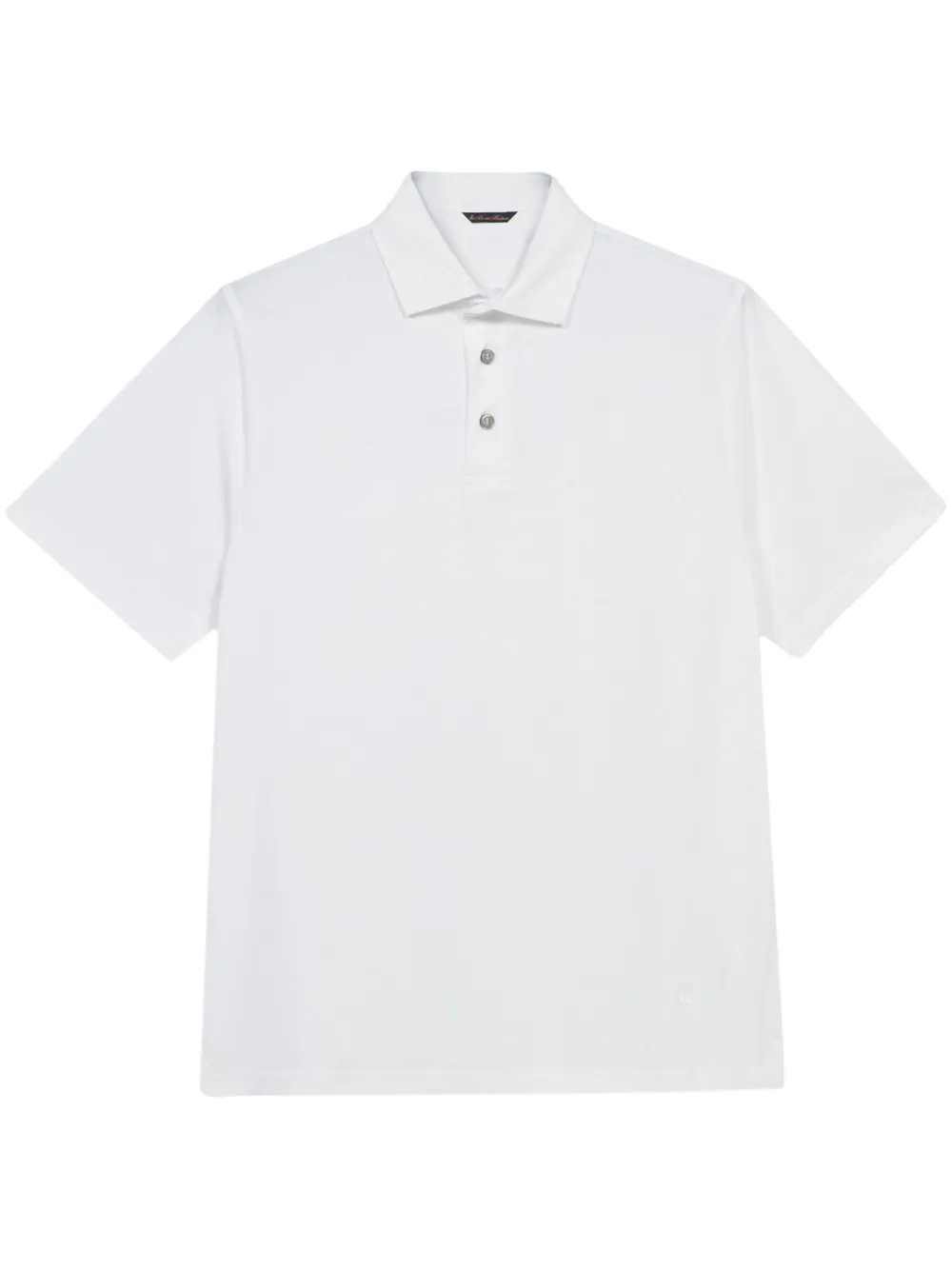 Brooks Brothers Polo con ricamo logo - Bianco