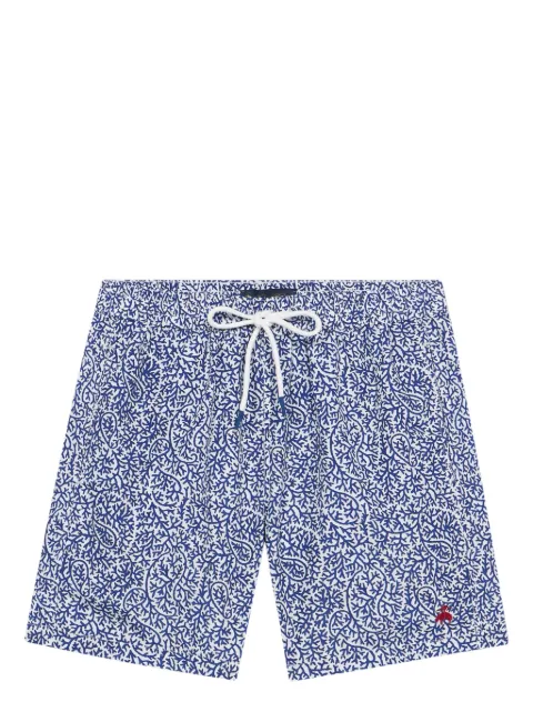 Brooks Brothers patterned swim shorts