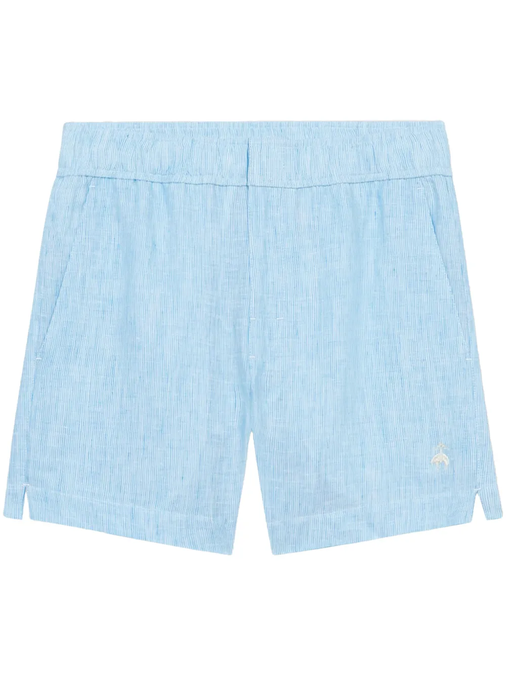 Brooks Brothers Linnen shorts Blauw