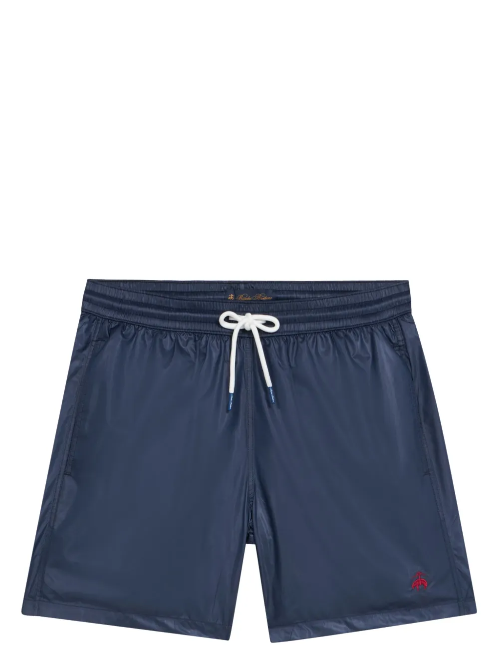 Brooks Brothers Badeshorts mit Logo-Stickerei - Blau