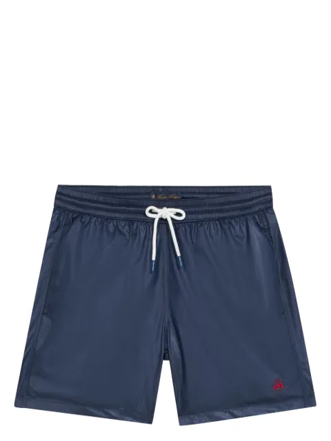 Brooks Brothers logo-embroidered swim shorts