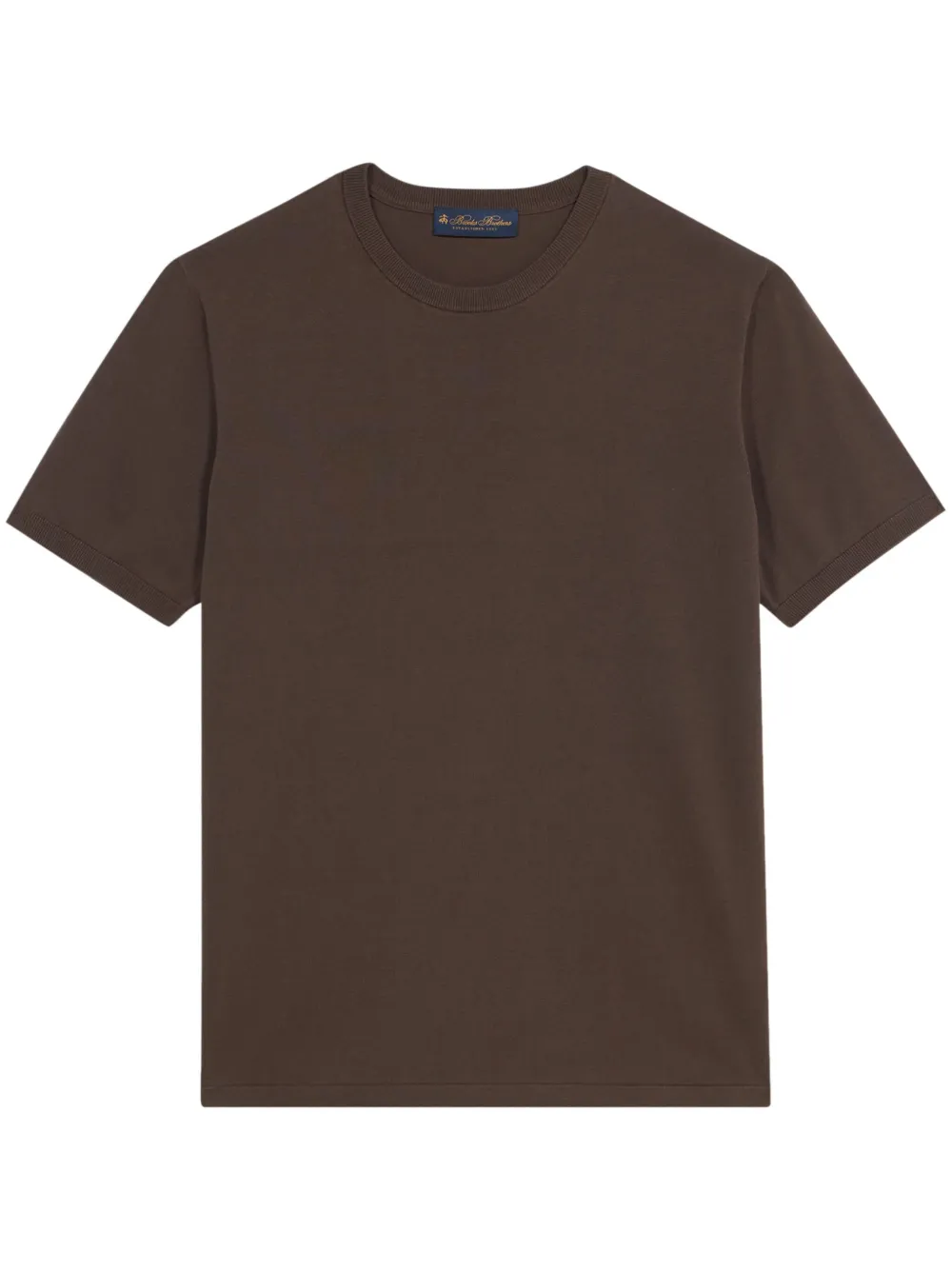 Brooks Brothers short-sleeve knitted top | Brown | Image 1
