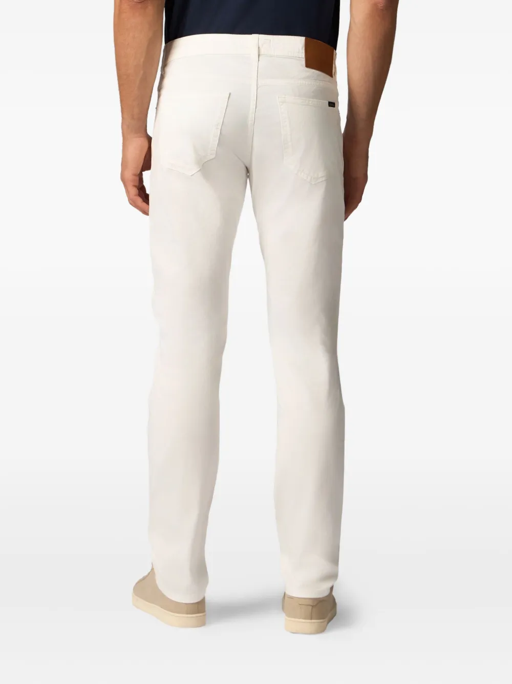 Brooks Brothers Slim-fit broek Wit