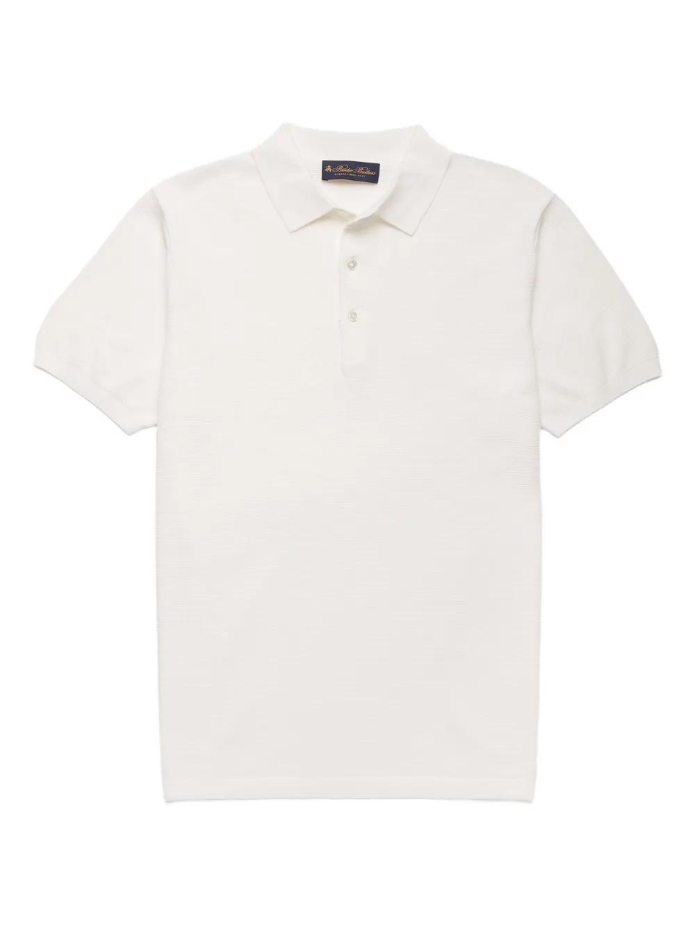 Brooks Brothers Gebreid poloshirt Wit