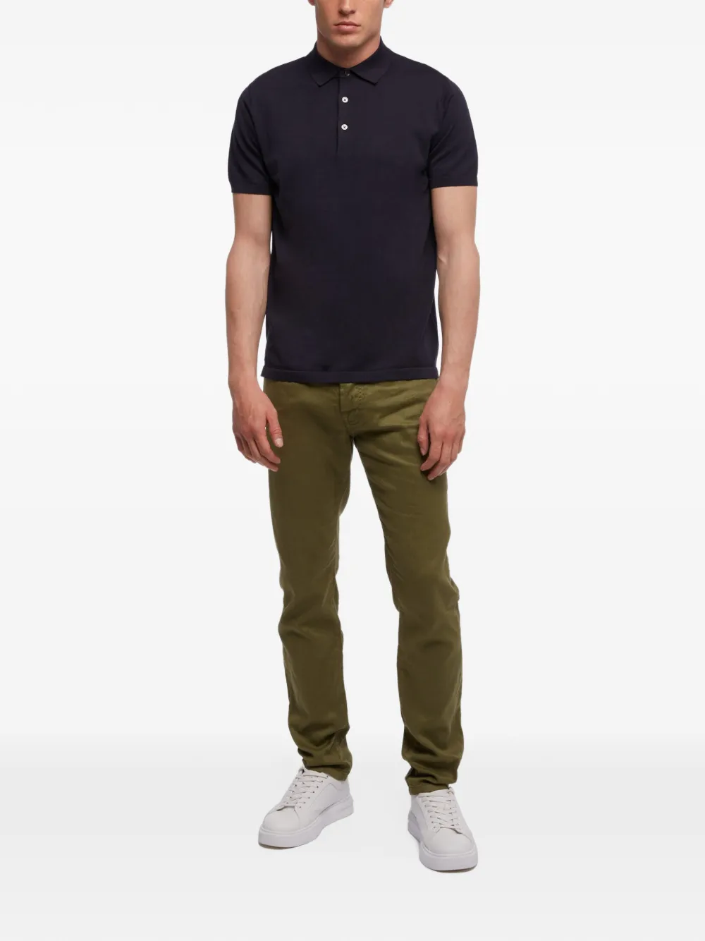 Brooks Brothers Katoenen poloshirt Blauw