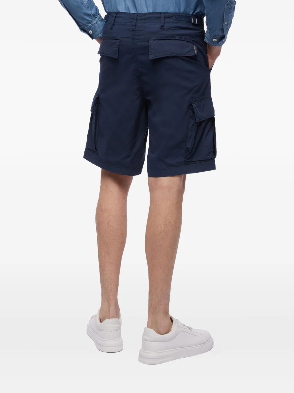 Brooks Brothers Shorts met cargo zak Blauw