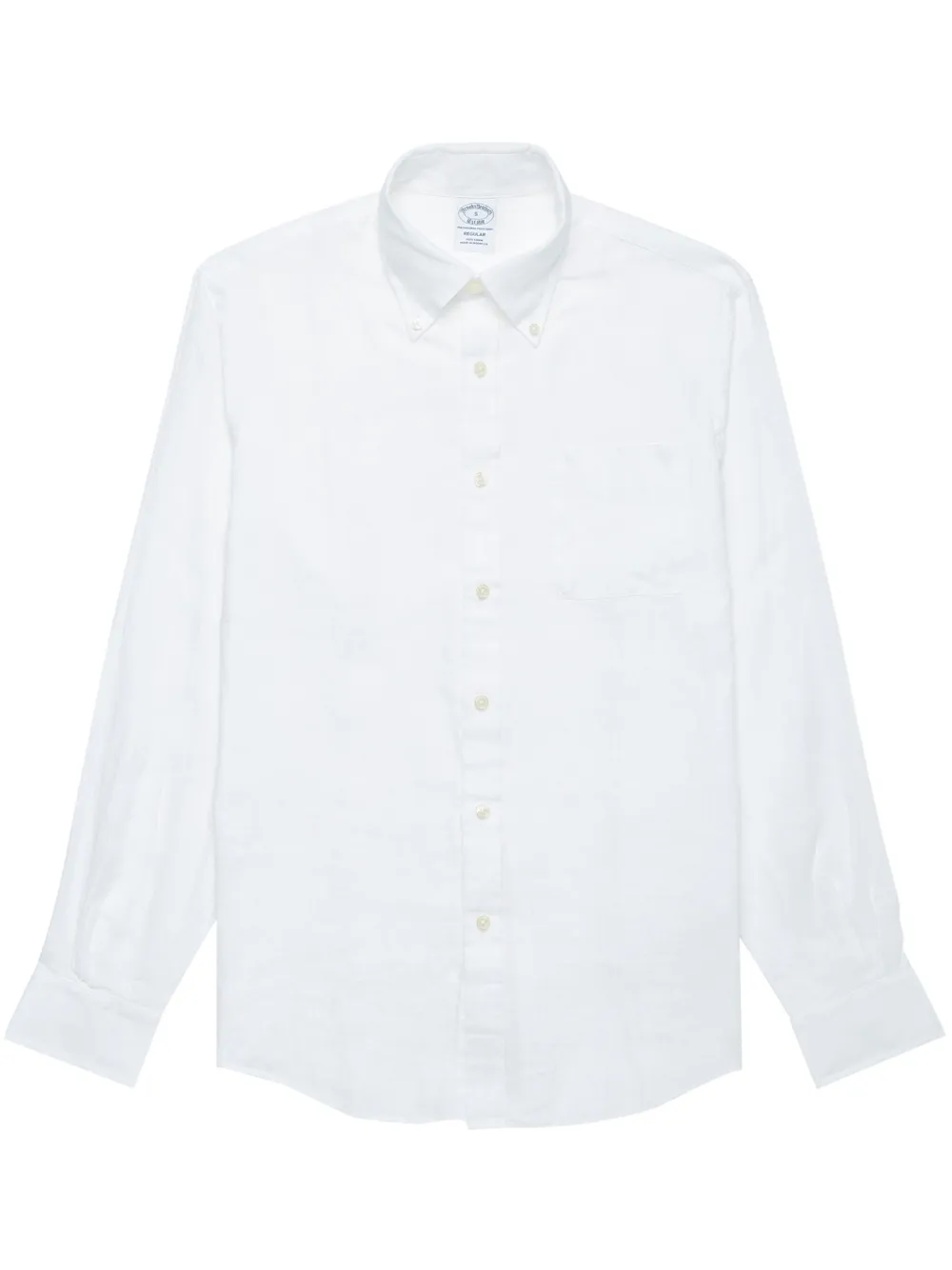Brooks Brothers button-down linen shirt | White | Image 1