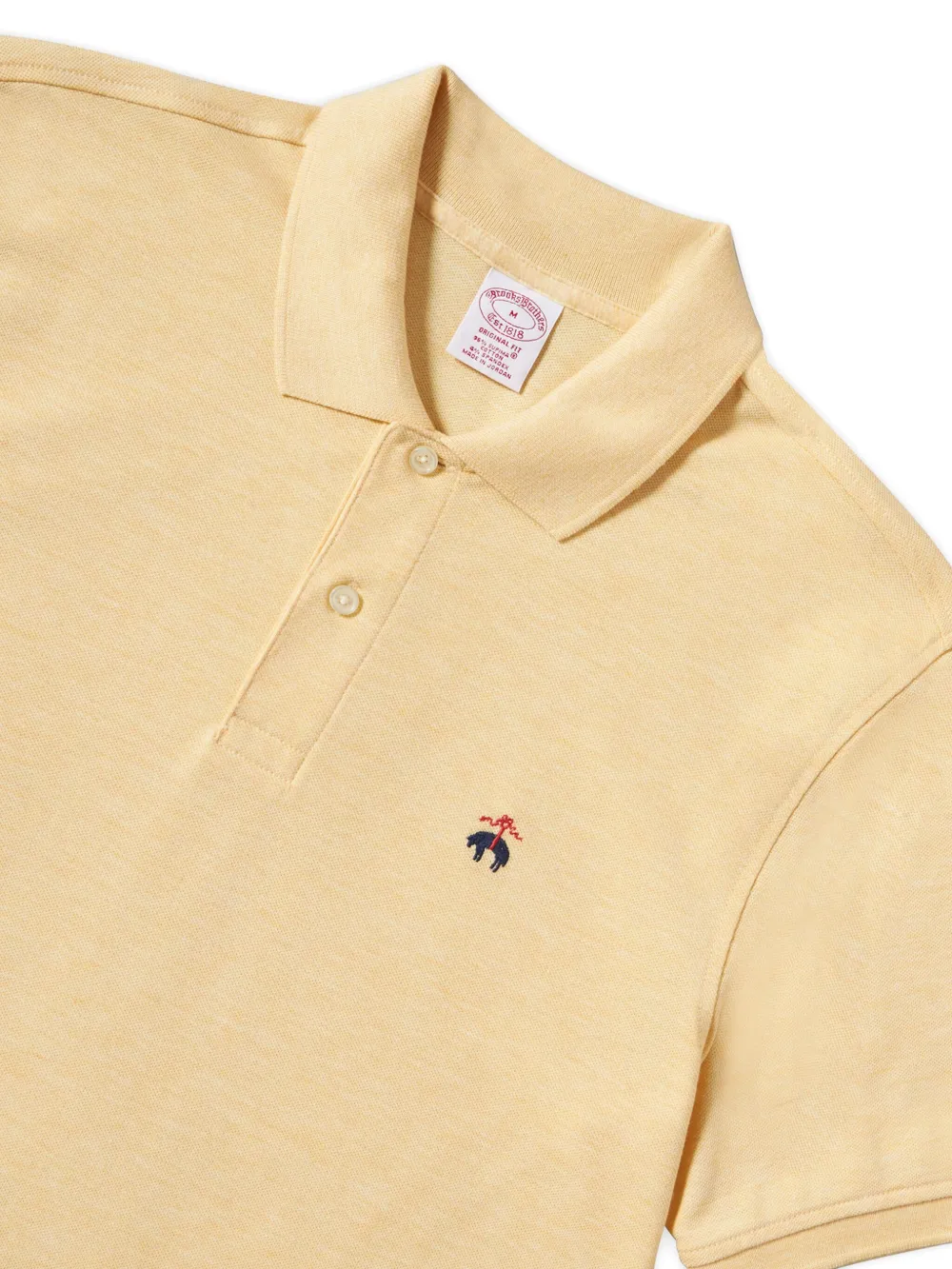 Brooks Brothers Poloshirt met geborduurd logo - Geel