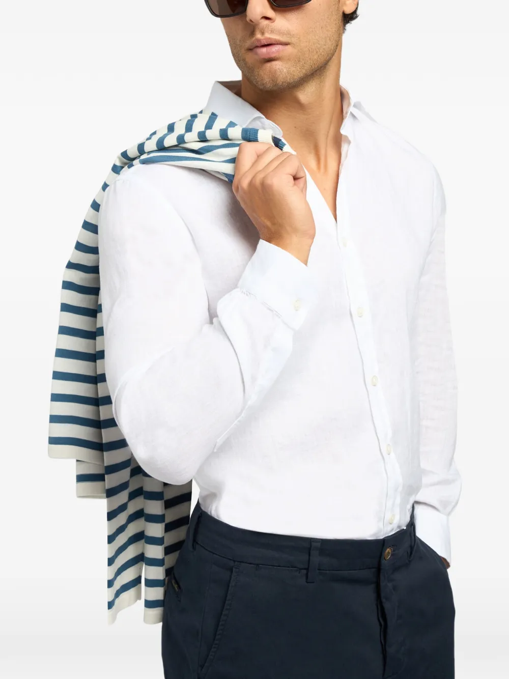 Brooks Brothers Linnen overhemd Wit