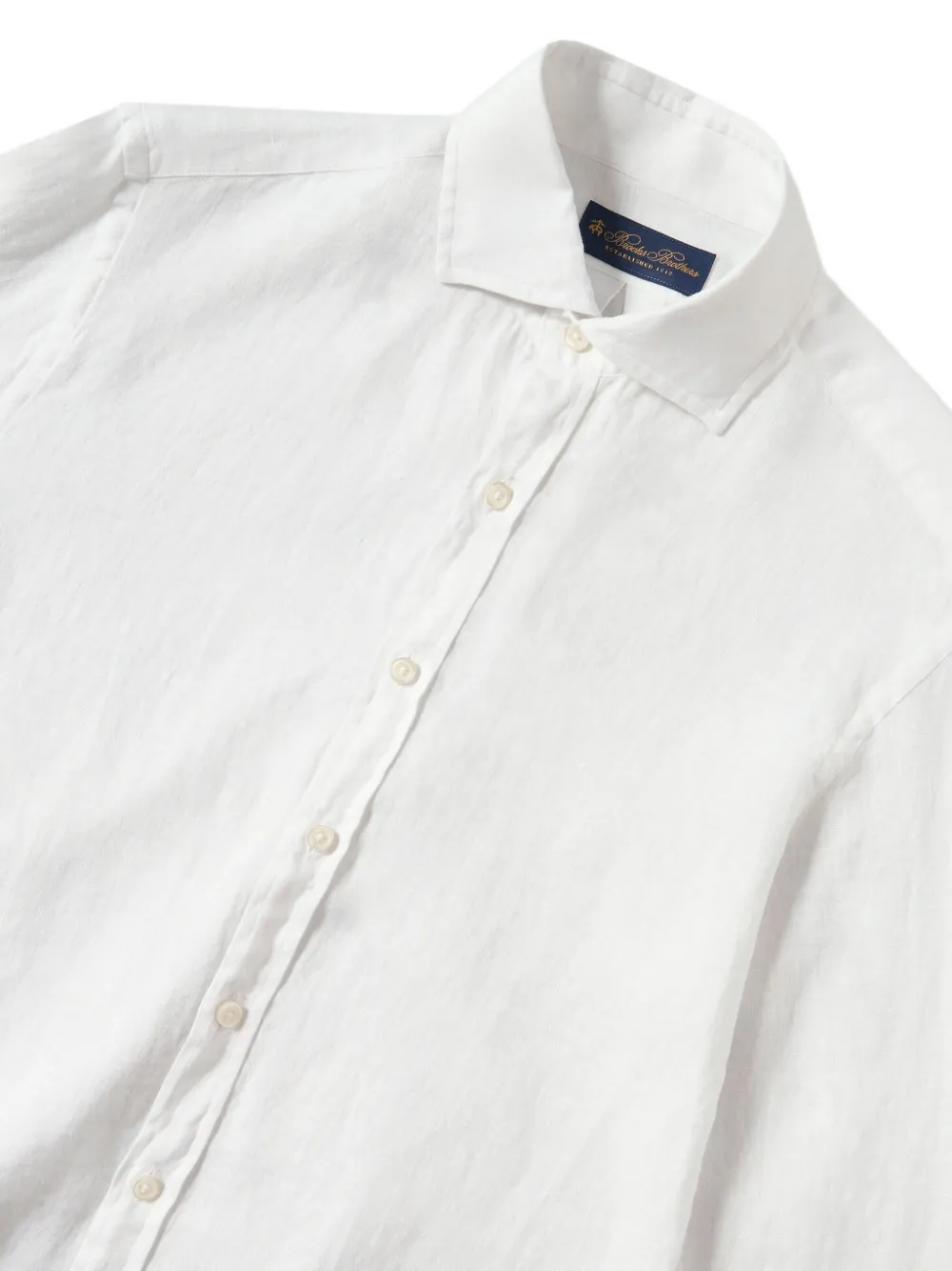 Brooks Brothers Linnen overhemd Wit