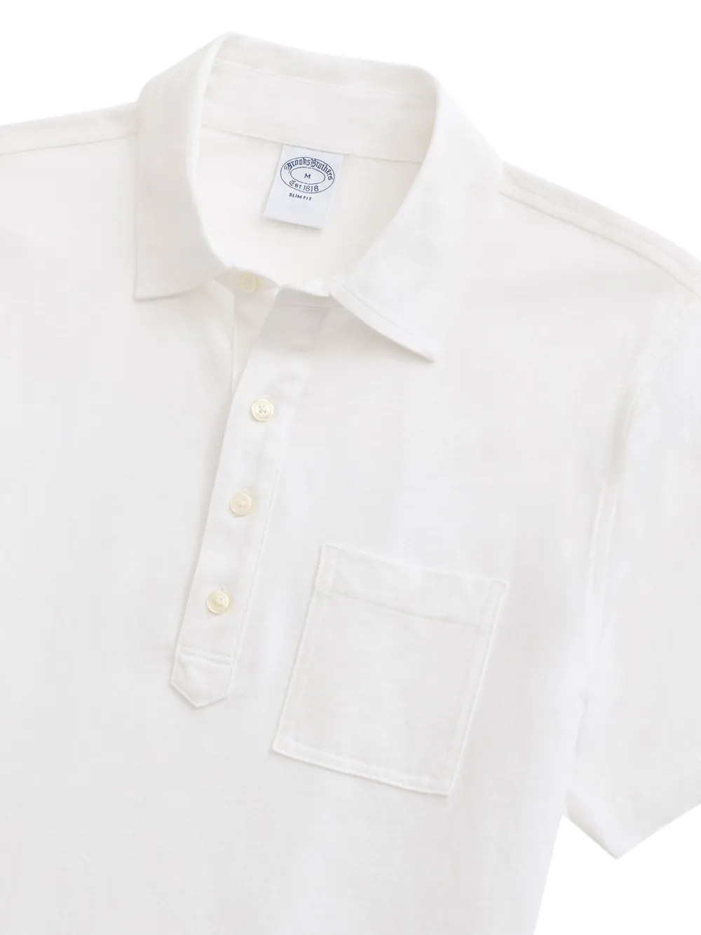 Brooks Brothers Katoenen poloshirt - Wit