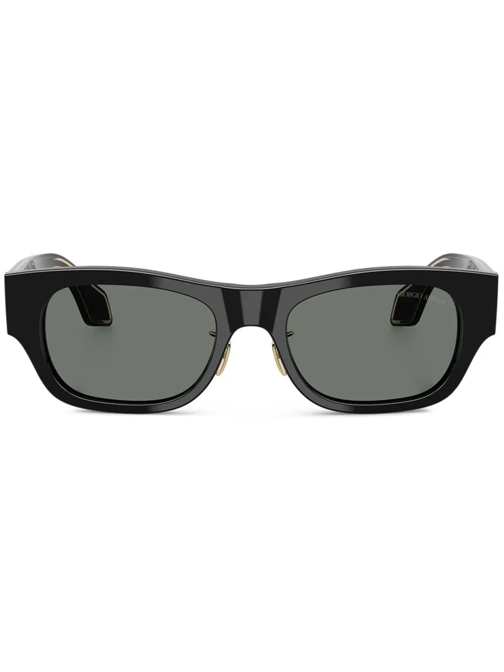 Giorgio Armani rectangle-frame sunglasses | Black | Image 1