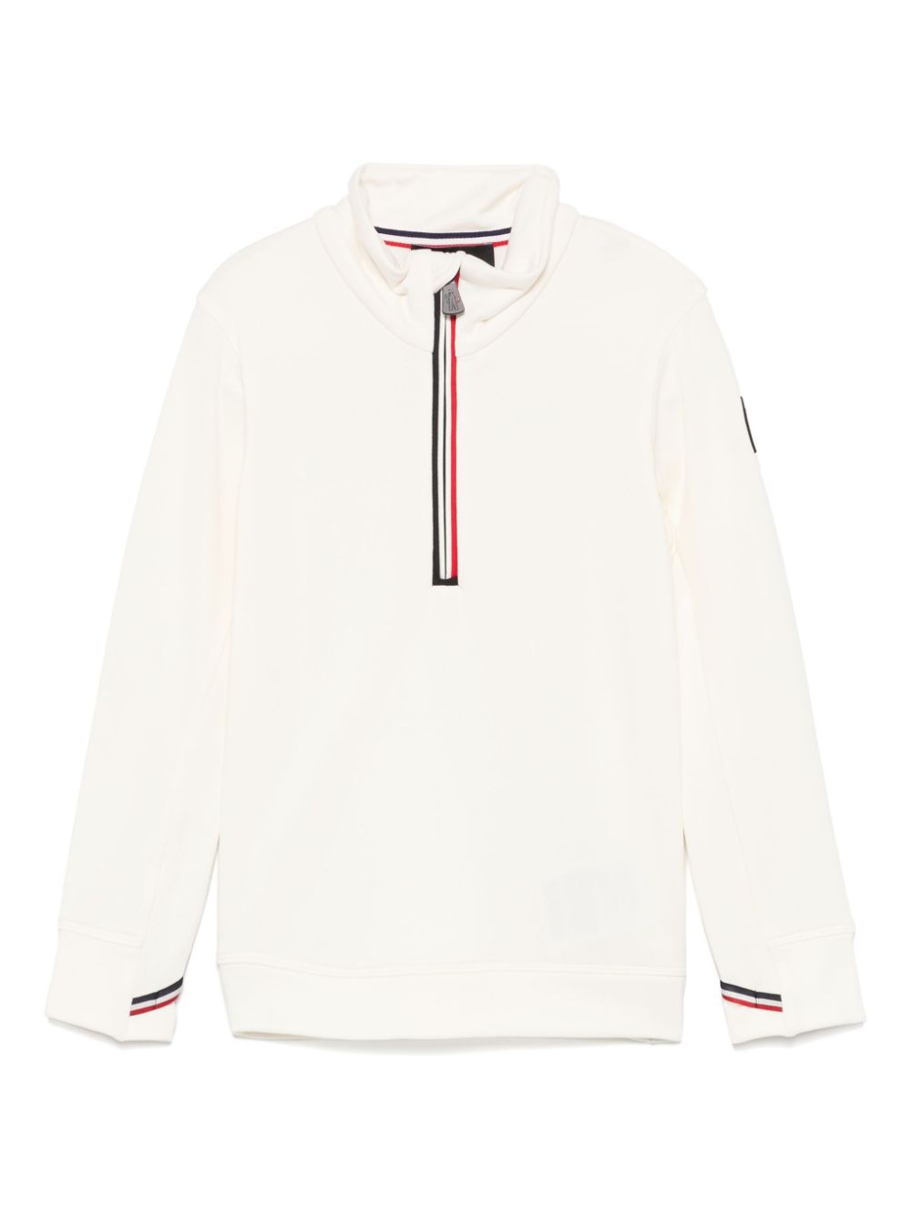 Moncler Enfant logo-patch sweatshirt - White